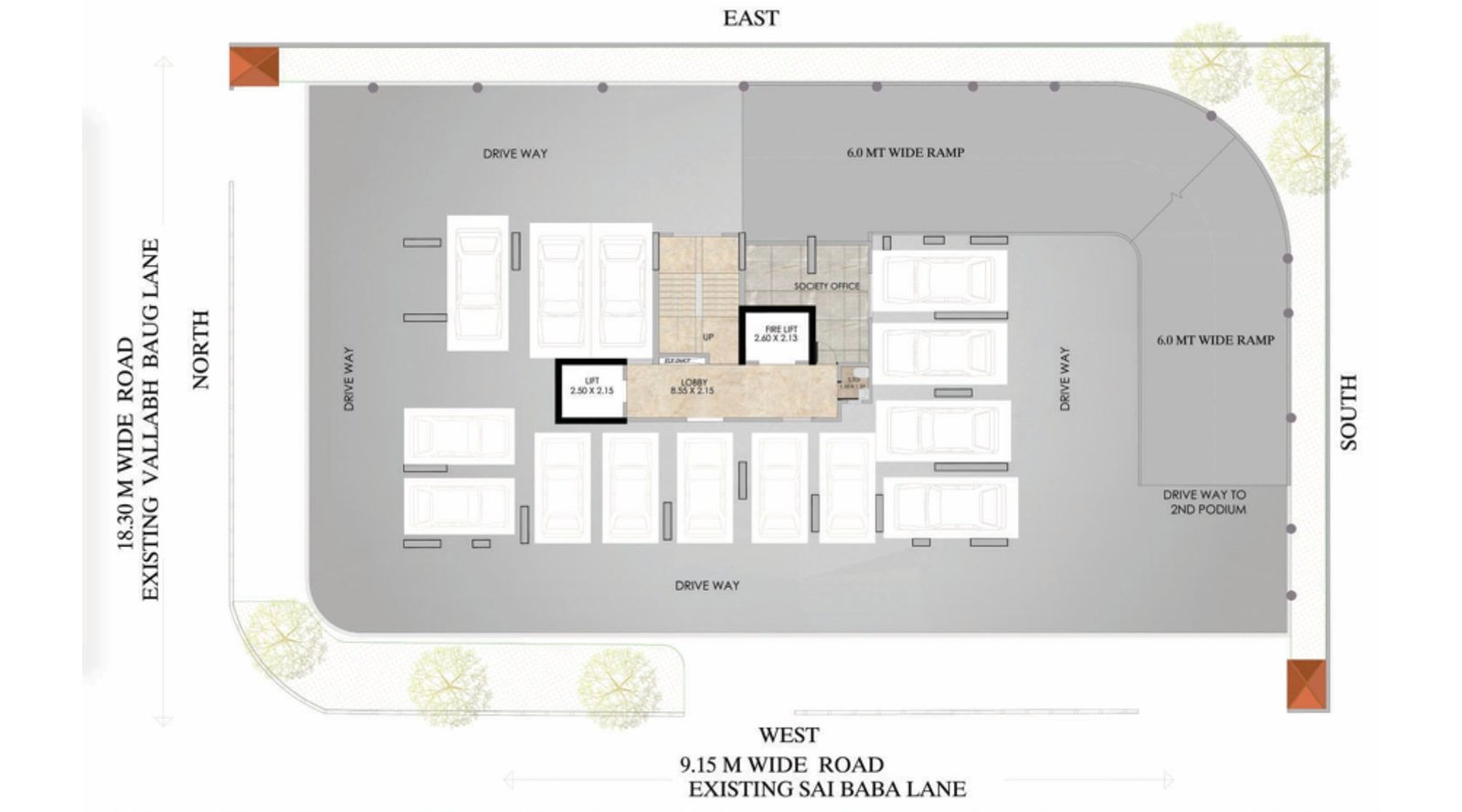 Triveni-Kush-Aura-1st-Floor-Podium-Floor-Plan